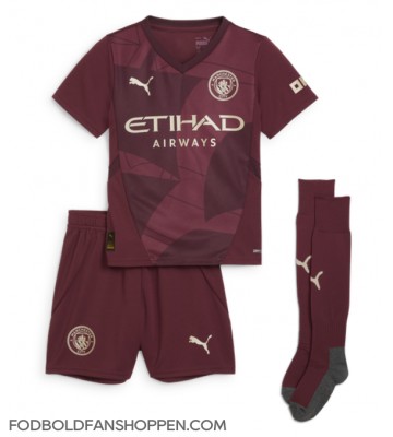 Manchester City Matheus Nunes #27 Tredjetrøje Børn 2024-25 Kortærmet (+ Korte bukser)